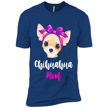 Load image into Gallery viewer, Chihuahua Mom With Purple Hairpin Funny mother’s day Gift For Dog Lovers - Premium Short Sleeve T-Shirt