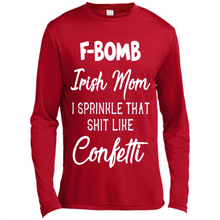 Load image into Gallery viewer, F-Bomb Irish mom I sprinkle that shit like confetti - Canvas Long Sleeve T-Shirt