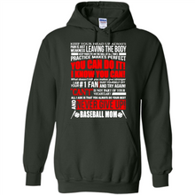 Load image into Gallery viewer, BASEBALL MOM, NEVER GIVE UP Mother’s Day - Hoodie