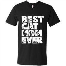 Load image into Gallery viewer, BEST CAT MOM EVER A LIFE WITH CATS - Men's V-Neck