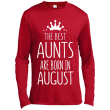 Load image into Gallery viewer, August Girl Gift Sweatshirt – The Best Aunts Are Born August Funny Birthday, Mother’s Day - Canvas Long Sleeve T-Shirt