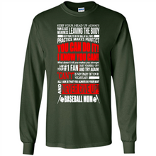 Load image into Gallery viewer, BASEBALL MOM, NEVER GIVE UP Mother’s Day - Long Sleeve T-Shirt