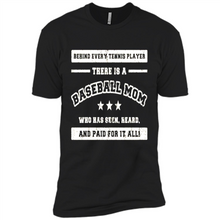 Load image into Gallery viewer, Behind Every Baseball Player, There Is A Baseball Mom. Who Has S Mother’s Day - Premium Short Sleeve T-Shirt