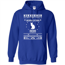 Load image into Gallery viewer, Cats T Shirt Hoodie Merry Catmas Mom Mother’s Day - Hoodie