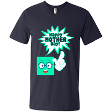 Load image into Gallery viewer, Cute Emoji With Heart Balloon Happy Mother Day - Men's V-Neck