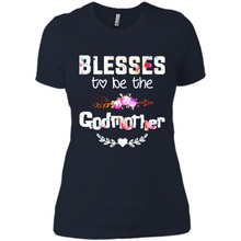 Load image into Gallery viewer, Blessed To Be Called Godmother Funny Mother’s Day, Godmother Gift - Ladies' Boyfriend T-Shirt