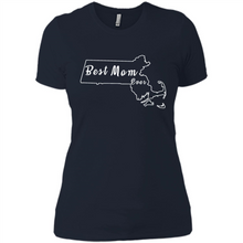 Load image into Gallery viewer, Best Mom Ever Shirt Massachusetts Mothers Day - Ladies' Boyfriend T-Shirt