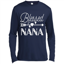Load image into Gallery viewer, Blessed Nana Christmas Mother’s Day Birthday Grandma - Canvas Long Sleeve T-Shirt