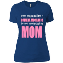Load image into Gallery viewer, CAMERA MECHANIC The Most Important Call Me Mom Mother’s Day - Ladies' Boyfriend T-Shirt