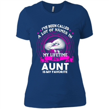 Load image into Gallery viewer, Aunt Is My Favorite Name Sweatshirt Mother’s Day Best Gift - Ladies' Boyfriend T-Shirt