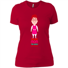 Load image into Gallery viewer, Best Mom Cartoon Character Mother’s Day - Ladies' Boyfriend T-Shirt