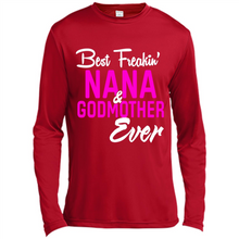 Load image into Gallery viewer, Best Freakin’ Nana &amp; Godmother Ever – Funny Gift - Canvas Long Sleeve T-Shirt