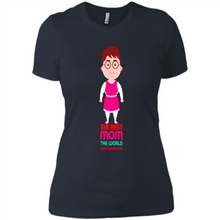 Load image into Gallery viewer, Best Mom Cartoon Character Mother’s Day - Ladies' Boyfriend T-Shirt