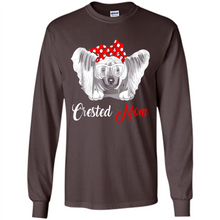 Load image into Gallery viewer, Chinese Crested Mom Tshirt, Birthday Gift, Mother Day Outfit - Long Sleeve T-Shirt