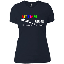 Load image into Gallery viewer, Autism mon t shirt Mothers Day - Ladies' Boyfriend T-Shirt