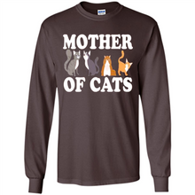 Load image into Gallery viewer, Cats T Shirt Hoodie Mother of Cats Mother’s Day1 - Long Sleeve T-Shirt