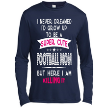 Load image into Gallery viewer, A Super cute Football Mom Mother’s Day Gift ideas Funny - Canvas Long Sleeve T-Shirt