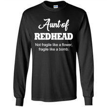 Load image into Gallery viewer, Aunt Of Redhead Definition Funny For Aunt On mother’s day - Long Sleeve T-Shirt