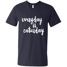 Load image into Gallery viewer, Cats T Shirt Hoodie Everyday Is Caturday Mother’s Day Gift ideas - Men's V-Neck