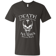 Load image into Gallery viewer, Death Smiles At Everyone Nurses Smile Back Shirt Mothers Day - Men's V-Neck