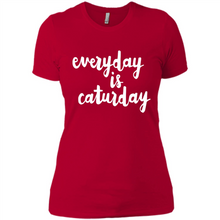 Load image into Gallery viewer, Cats T Shirt Hoodie Everyday Is Caturday Mother’s Day Gift ideas - Ladies' Boyfriend T-Shirt