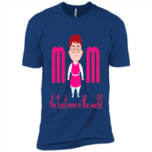 Load image into Gallery viewer, Best Mom World Cartoon Mother’s Day - Premium Short Sleeve T-Shirt