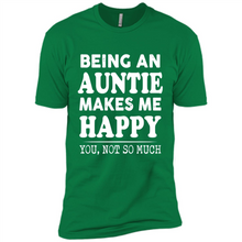 Load image into Gallery viewer, Being An Auntie Makes Me Happy, You Not So Much Funny mother’s day Gift - Premium Short Sleeve T-Shirt