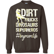 Load image into Gallery viewer, Dirt Trucks Dinosaurs Superheros boymomlife Tired - Sweatshirt