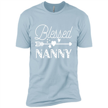 Load image into Gallery viewer, Blessed Nanny Christmas Mother’s Day Birthday Grandma - Premium Short Sleeve T-Shirt
