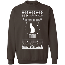 Load image into Gallery viewer, Cats T Shirt Hoodie Merry Catmas Mom Mother’s Day - Sweatshirt
