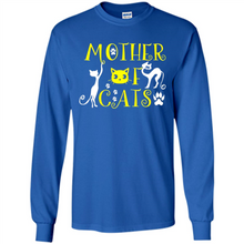 Load image into Gallery viewer, Cats T Shirt Hoodie Mother of Cats Mother’s Day - Long Sleeve T-Shirt