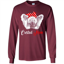 Load image into Gallery viewer, Chinese Crested Mom Tshirt, Birthday Gift, Mother Day Outfit - Long Sleeve T-Shirt