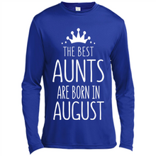 Load image into Gallery viewer, August Girl Gift Sweatshirt – The Best Aunts Are Born August Funny Birthday, Mother’s Day - Canvas Long Sleeve T-Shirt