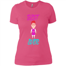 Load image into Gallery viewer, Best Mom Ever Cartoon Mother’s Day - Ladies' Boyfriend T-Shirt