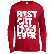 Load image into Gallery viewer, BEST CAT MOM EVER A LIFE WITH CATS - Canvas Long Sleeve T-Shirt