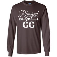 Load image into Gallery viewer, Blessed GG Christmas Mother’s Day Birthday Grandma - Long Sleeve T-Shirt