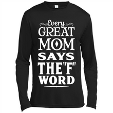 Load image into Gallery viewer, Every Great Mom Says The F Word Mother’s Day - Canvas Long Sleeve T-Shirt
