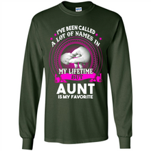 Load image into Gallery viewer, Aunt Is My Favorite Name Sweatshirt Mother’s Day Best Gift - Long Sleeve T-Shirt