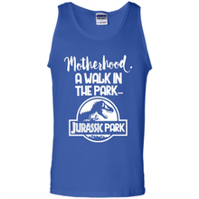 Load image into Gallery viewer, Best Mother’s Day Gift. Motherhood A Walk In The Park Jurassic Park - Tank Top