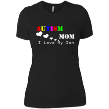 Load image into Gallery viewer, Autism mon t shirt Mothers Day - Ladies' Boyfriend T-Shirt