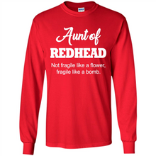 Load image into Gallery viewer, Aunt Of Redhead Definition Funny For Aunt On mother’s day - Long Sleeve T-Shirt