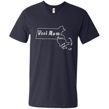 Load image into Gallery viewer, Best Mom Ever Shirt Massachusetts Mothers Day - Men's V-Neck