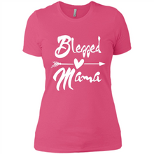 Load image into Gallery viewer, Blessed Mama – Funny And Novelty Gift On Mother’s Day - Ladies' Boyfriend T-Shirt