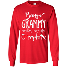 Load image into Gallery viewer, Being A Grandmy Makes My Life Complete – Memorable Mother’s Day Gift For Grandmother - Long Sleeve T-Shirt