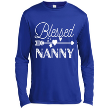Load image into Gallery viewer, Blessed Nanny Christmas Mother’s Day Birthday Grandma - Canvas Long Sleeve T-Shirt