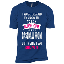 Load image into Gallery viewer, A Super cute Baseball Mom Mother’s Day Gift ideas Funny - Premium Short Sleeve T-Shirt