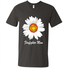 Load image into Gallery viewer, Daisy Firefighter Mom Funny Firefighter Gift Women Sweatshirt On Mother’s Day, Birthday - Men's V-Neck