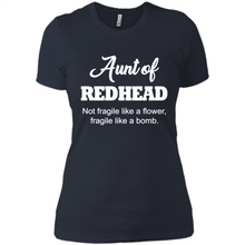 Load image into Gallery viewer, Aunt Of Redhead Definition Funny For Aunt On mother’s day - Ladies' Boyfriend T-Shirt