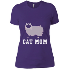 Load image into Gallery viewer, Birman Cat Mom – Mothers Day - Ladies' Boyfriend T-Shirt