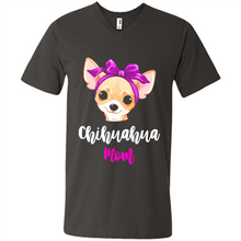 Load image into Gallery viewer, Chihuahua Mom With Purple Hairpin Funny mother’s day Gift For Dog Lovers - Men's V-Neck